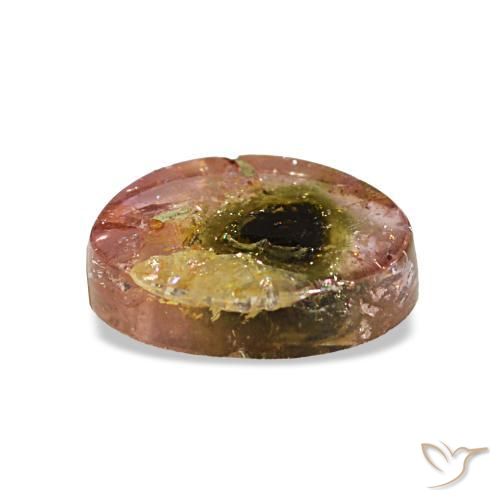 Tourmaline multicolore naturelle forme fantaisie, 1,80 ct, transparent