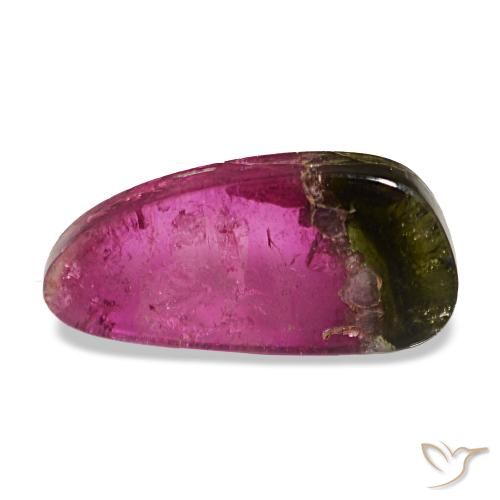 Tourmaline multicolore de 4,39 ct, fantaisie, transparent