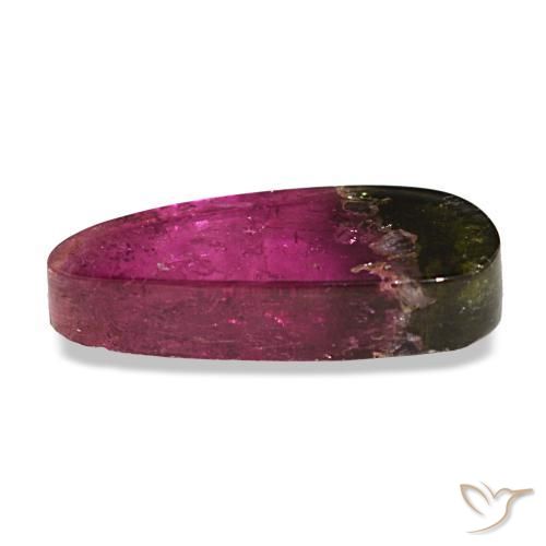 Tourmaline multicolore naturelle forme fantaisie, 4,39 ct, transparent