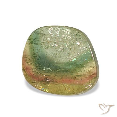 Tourmaline multicolore naturelle forme fantaisie, 1,83 ct, transparent