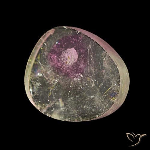 Tourmaline multicolore naturelle forme fantaisie, 4,50 ct, transparent