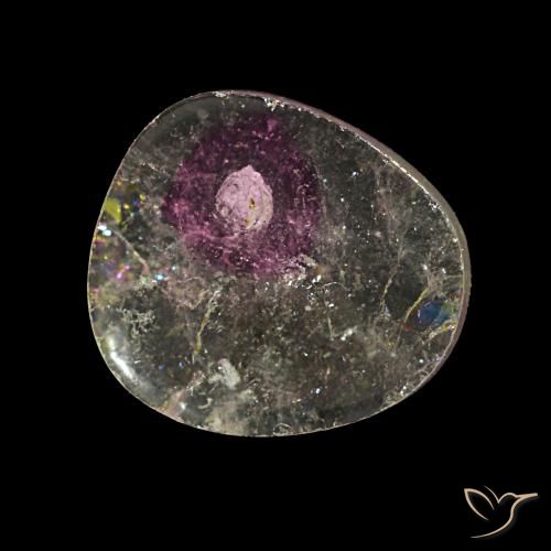 Tourmaline multicolore naturelle forme fantaisie, 4,50 ct, transparent