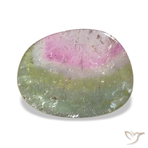 Tourmaline multicolore de 2,46 ct, fantaisie, transparent