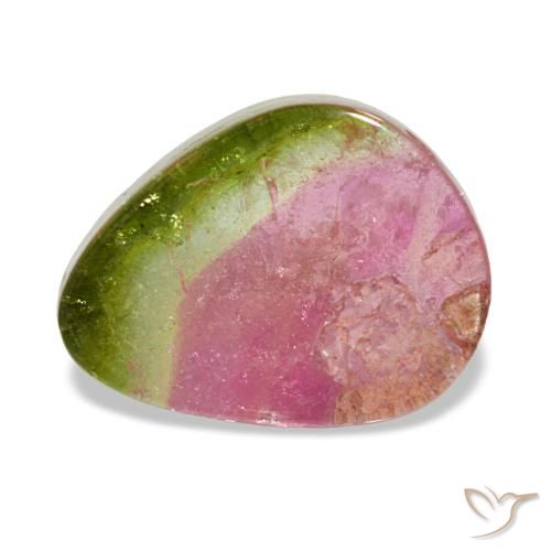 Tourmaline multicolore naturelle forme fantaisie, 2,92 ct, transparent