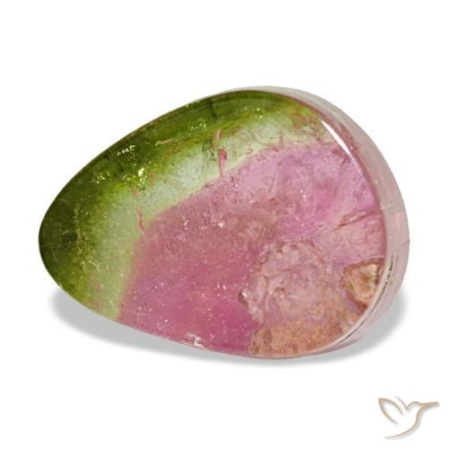 Tourmaline multicolore naturelle forme fantaisie, 2,92 ct, transparent