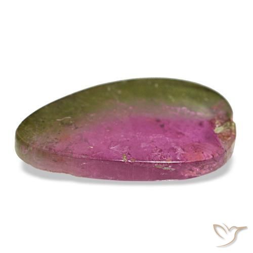 Tourmaline multicolore naturelle forme fantaisie, 1,72 ct, transparent