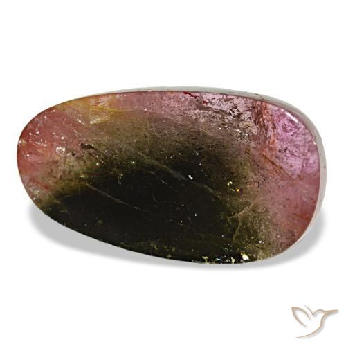 Tourmaline multicolore naturelle forme fantaisie, 7,12 ct, transparent