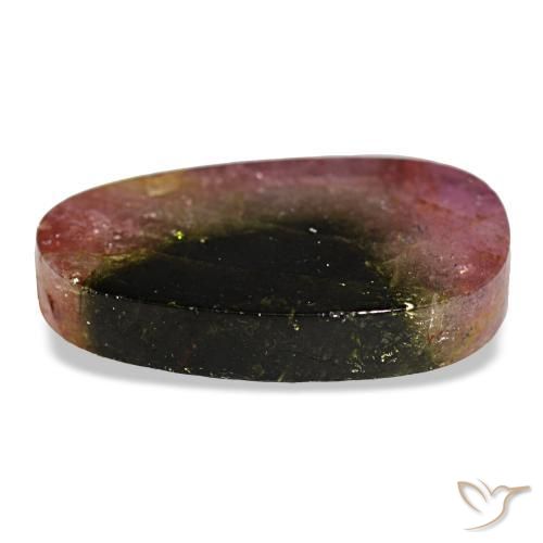 Tourmaline multicolore naturelle forme fantaisie, 7,12 ct, transparent