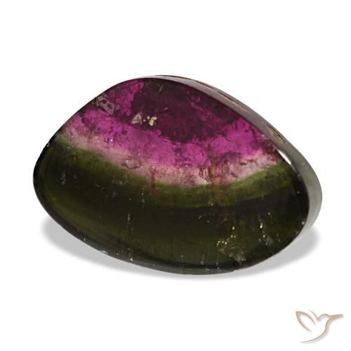 Tourmaline multicolore naturelle forme fantaisie, 2,31 ct, transparent