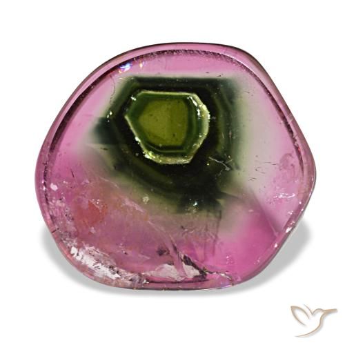 Tourmaline multicolore de 4,77 ct, fantaisie, transparent