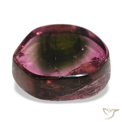 Tourmaline multicolore naturelle forme fantaisie, 4,77 ct, transparent