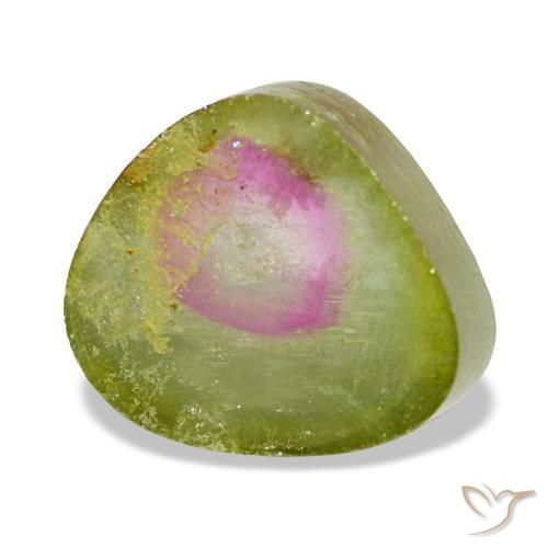 Tourmaline multicolore naturelle trillion, 2,97 ct, transparent