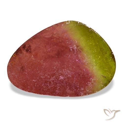 Tourmaline multicolore naturelle forme fantaisie, 6,48 ct, transparent