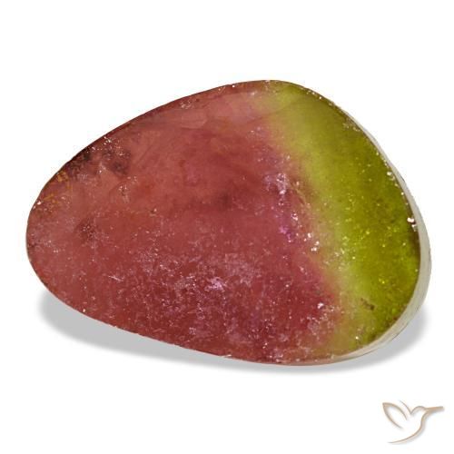 Tourmaline multicolore naturelle forme fantaisie, 6,48 ct, transparent