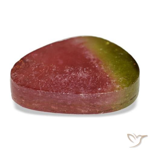 Tourmaline multicolore naturelle forme fantaisie, 6,48 ct, transparent