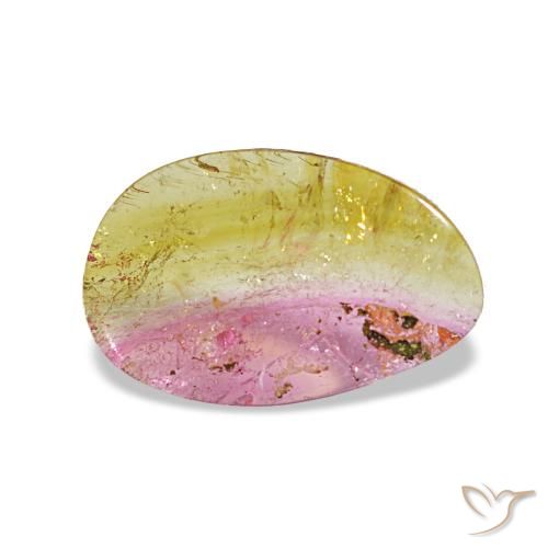 Tourmaline multicolore naturelle forme fantaisie, 1,95 ct, transparent