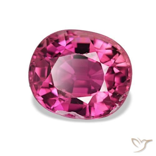 Tourmaline rose naturelle coupe ovale, 1,95 ct, SI