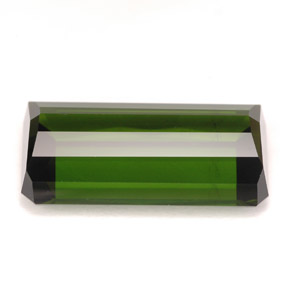 Tourmaline vert naturelle taille émeraude, 9,80 ct, VVS-VS