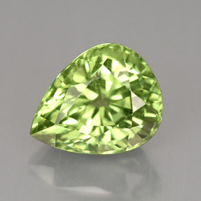 Grenat Tsavorite Vert naturelle En forme de poire, 4.95 ct, VS