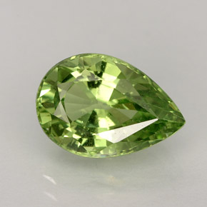 Grenat tsavorite vert naturelle en forme de poire, 4,25 ct, VVS-VS