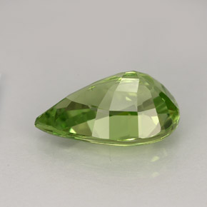 Grenat tsavorite vert naturelle en forme de poire, 4,23 ct, VVS