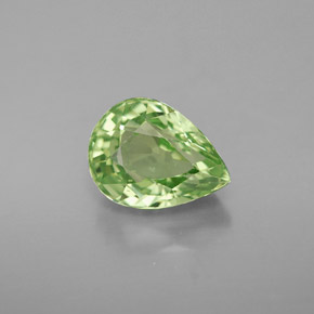 Grenat tsavorite vert naturelle en forme de poire, 2,74 ct, VS