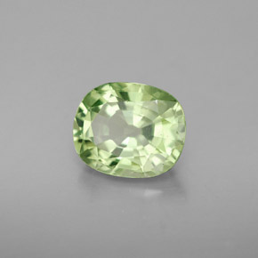 Grenat tsavorite vert naturelle coupe coussin, 2,62 ct, VS