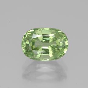 Grenat tsavorite vert naturelle coupe ovale, 2,40 ct, SI