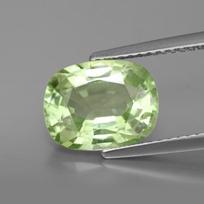 Grenat Tsavorite Vert clair naturelle Coupe coussin, 3.42 ct, SI