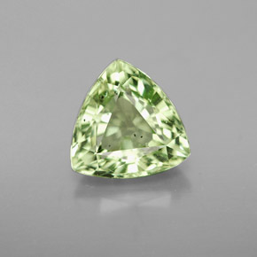 Grenat tsavorite vert naturelle trillion, 2,56 ct, VS