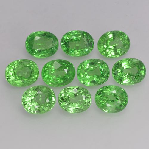 Achetez naturel 4,07ct vert grenat tsavorite gems, coupe ovale, en provenance tanzanie chez gemselect. en stock, livraison internationale!