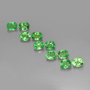 Achetez naturel ct Vert chrome Grenat Tsavorite gems, Coupe ovale, En provenance Tanzanie chez GemSelect. En stock, livraison internationale!