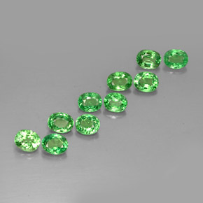 Achetez naturel ct Vert chrome Grenat Tsavorite gems, Coupe ovale, En provenance Tanzanie chez GemSelect. En stock, livraison internationale!