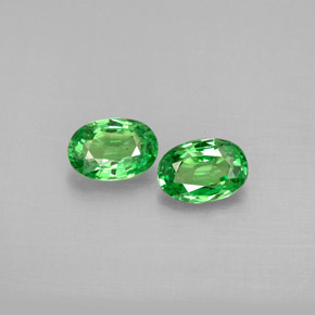 Achetez naturel ct vert grenat tsavorite gems, coupe ovale, en provenance tanzanie chez gemselect. en stock, livraison internationale!