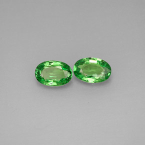 Achetez naturel ct vert chrome grenat tsavorite gems, coupe ovale, en provenance tanzanie chez gemselect. en stock, livraison internationale!