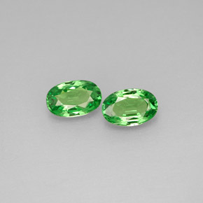 Achetez naturel ct vert grenat tsavorite gems, coupe ovale, en provenance tanzanie chez gemselect. en stock, livraison internationale!