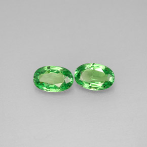 Achetez naturel ct vert grenat tsavorite gems, coupe ovale, en provenance tanzanie chez gemselect. en stock, livraison internationale!