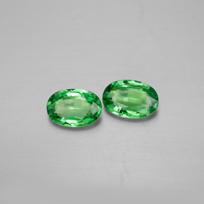 Achetez naturel ct vert grenat tsavorite gems, coupe ovale, en provenance tanzanie chez gemselect. en stock, livraison internationale!
