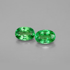 Achetez naturel ct vert grenat tsavorite gems, coupe ovale, en provenance tanzanie chez gemselect. en stock, livraison internationale!