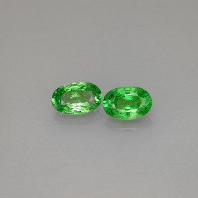 Achetez naturel ct vert grenat tsavorite gems, coupe ovale, en provenance tanzanie chez gemselect. en stock, livraison internationale!