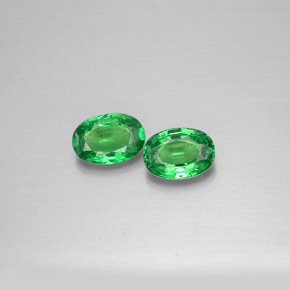 Achetez naturel ct vert grenat tsavorite gems, coupe ovale, en provenance tanzanie chez gemselect. en stock, livraison internationale!