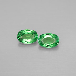 Achetez naturel ct Vert chrome Grenat Tsavorite gems, Coupe ovale, En provenance Tanzanie chez GemSelect. En stock, livraison internationale!