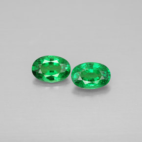 Achetez naturel ct vert grenat tsavorite gems, coupe ovale, en provenance tanzanie chez gemselect. en stock, livraison internationale!