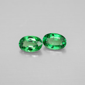Achetez naturel ct Vert éclatant Grenat Tsavorite gems, Coupe ovale, En provenance Tanzanie chez GemSelect. En stock, livraison internationale!