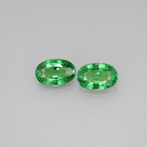 Achetez naturel ct vert grenat tsavorite gems, coupe ovale, en provenance tanzanie chez gemselect. en stock, livraison internationale!