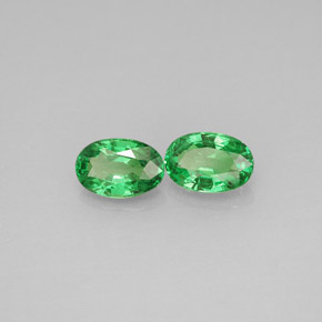 Achetez naturel ct vert grenat tsavorite gems, coupe ovale, en provenance tanzanie chez gemselect. en stock, livraison internationale!