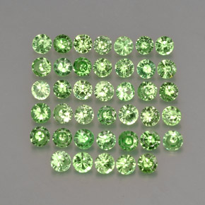 Achetez naturel ct vert grenat tsavorite gems, coupe roude, en provenance tanzanie chez gemselect. en stock, livraison internationale!