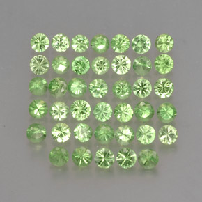 Achetez naturel ct Vert éclatant Grenat Tsavorite gems, Coupe roude, En provenance Tanzanie chez GemSelect. En stock, livraison internationale!