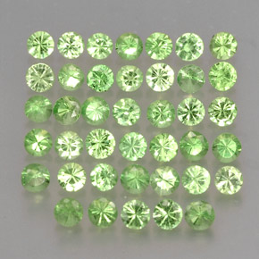 Achetez naturel ct Vert éclatant Grenat Tsavorite gems, Coupe roude, En provenance Tanzanie chez GemSelect. En stock, livraison internationale!