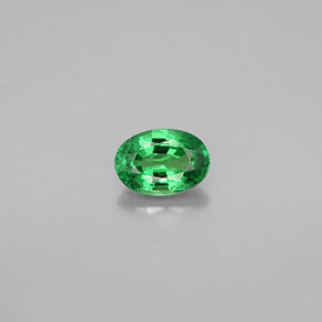 Grenat Tsavorite Vert chrome naturelle Coupe ovale, 0.67 ct, SI